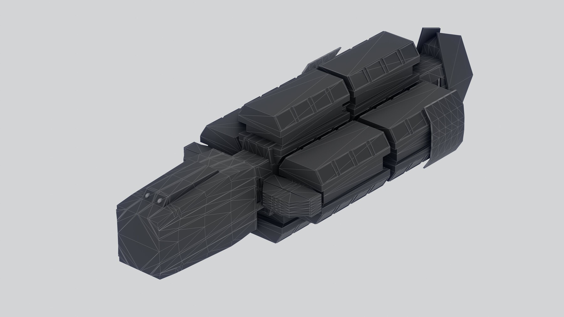 Artstation - Assassin Spaceship Low-poly 