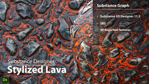 Stylized Lava | Substance Designer