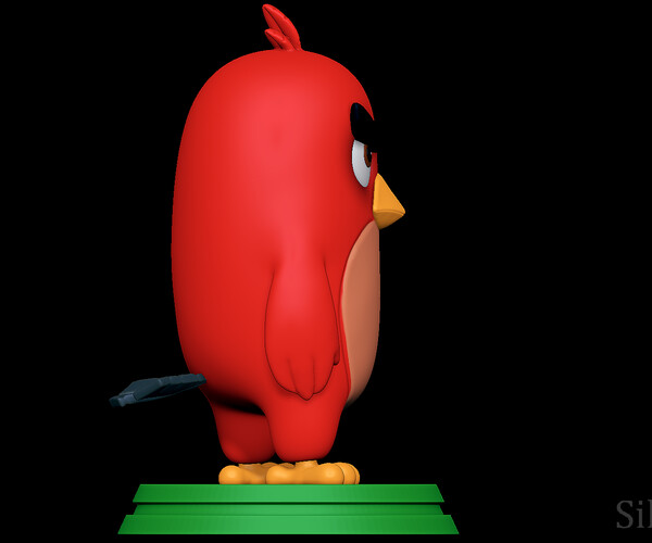 ArtStation - Red - The Angry Birds Movie 3D print model | Resources
