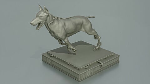 Cyborg Dog Doberman 3D print model