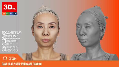 Raw 3D Head Scan | Ishikawa Sayoko