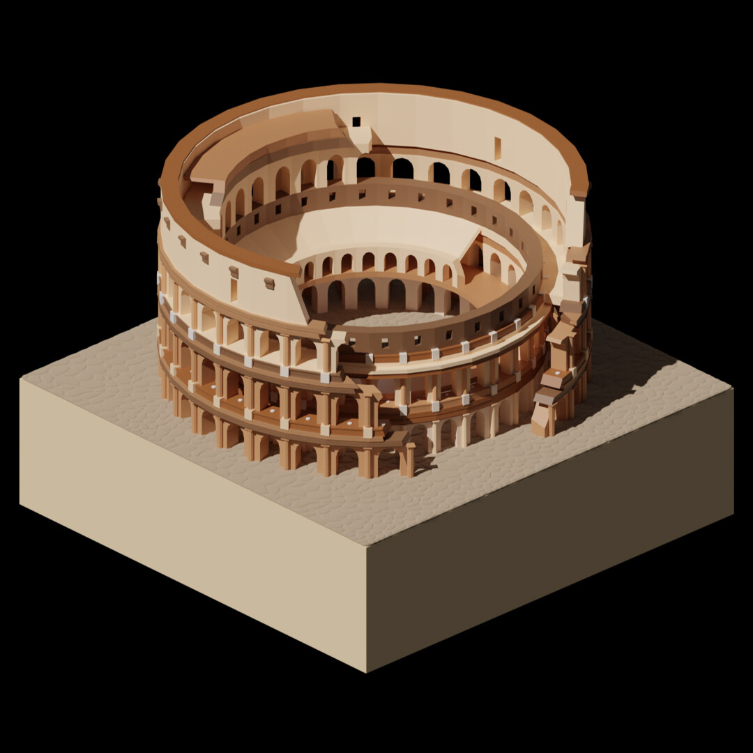 Artstation colosseum game assets