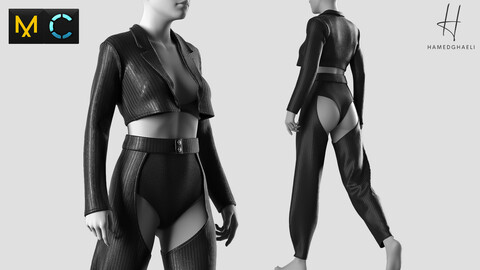 Apocalypse Formal Outfit Marvelous Designer/Clo3d Project (ZPRJ) + OBJ