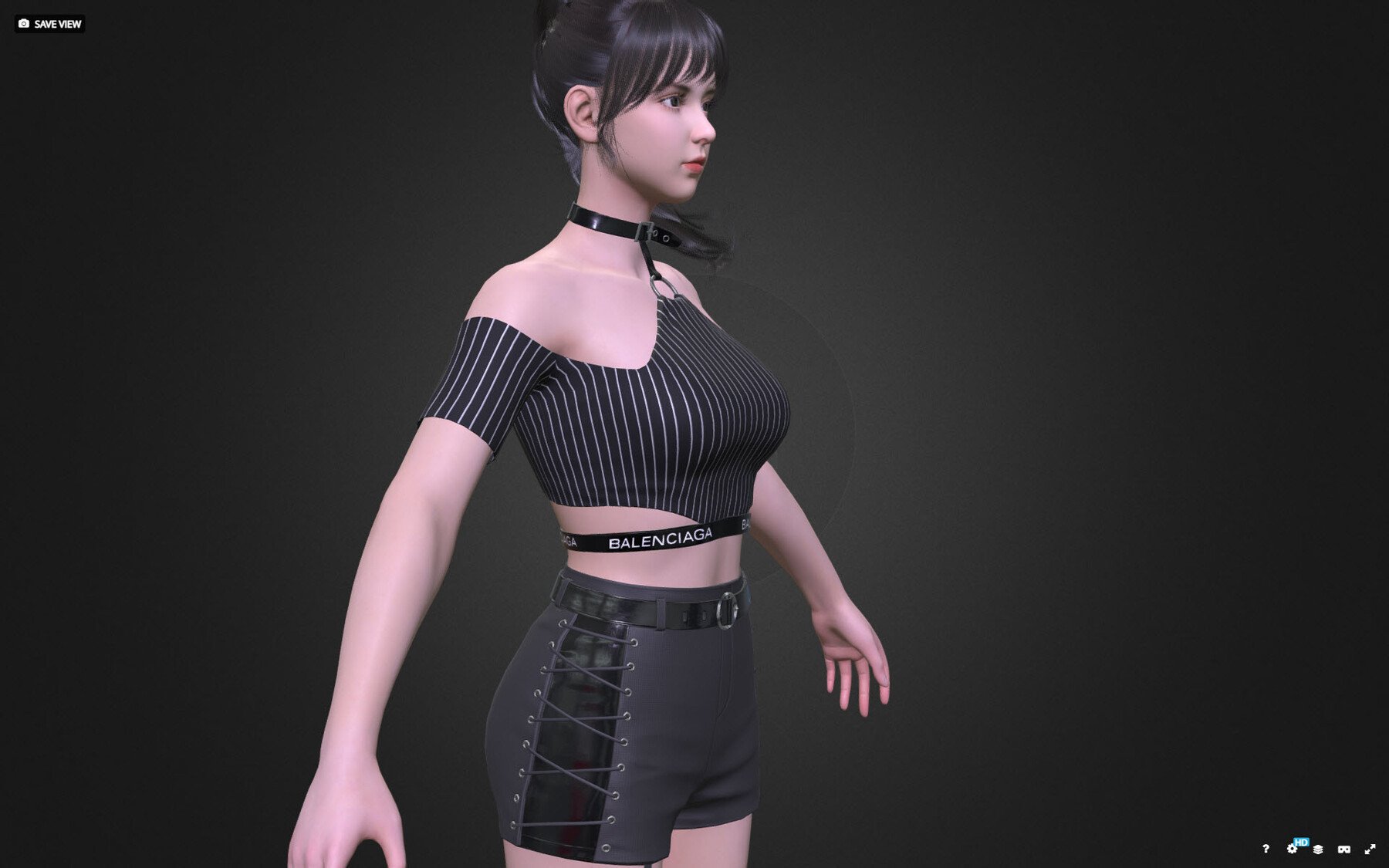 ArtStation - kpop virtual idol fashion young girl game assets sexy 