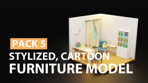 Low Poly Furniture Pack 5