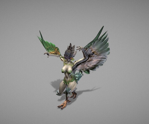 ArtStation - Harpy Myth | Game Assets