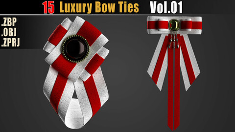 15 Luxury bow ties + ZBP  ( IMM Brush ) + OBJ + ZPRJ