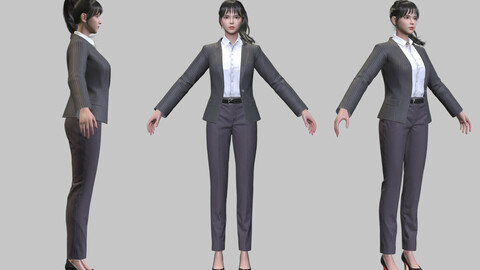 women working suit gameAssets6 suit shirt work fashion clothes young uniform woman secretary apose business woman female lady