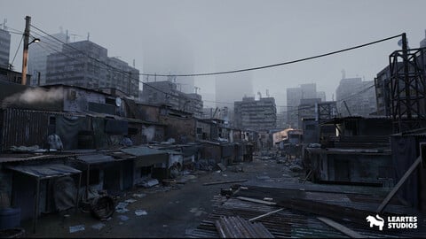 Future Slums Abandoned / Post-Apocalyptic District