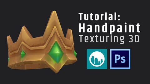 Stylized Crown- Handpaint Texturing