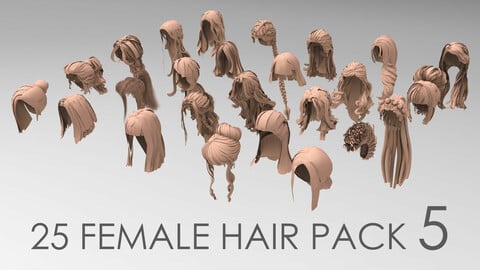 25 female hair pack 5