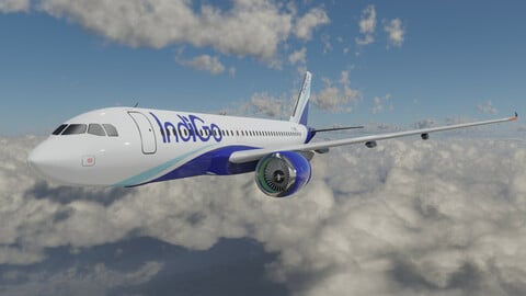 ANIMATED INDIGO FLIGHT GAME READY