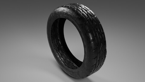 Car Tire Textured 3D model