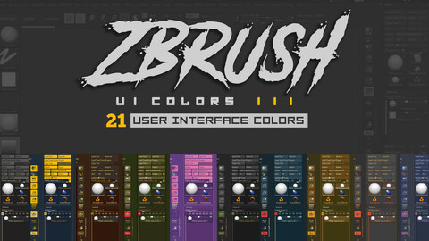 ZBrush UI Colors III: User Interface colors