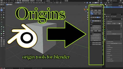 Origins addon for Blender