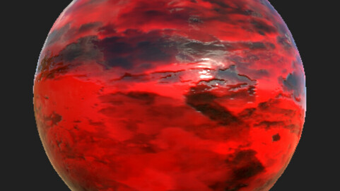 Red Sphere .sbsar substance material