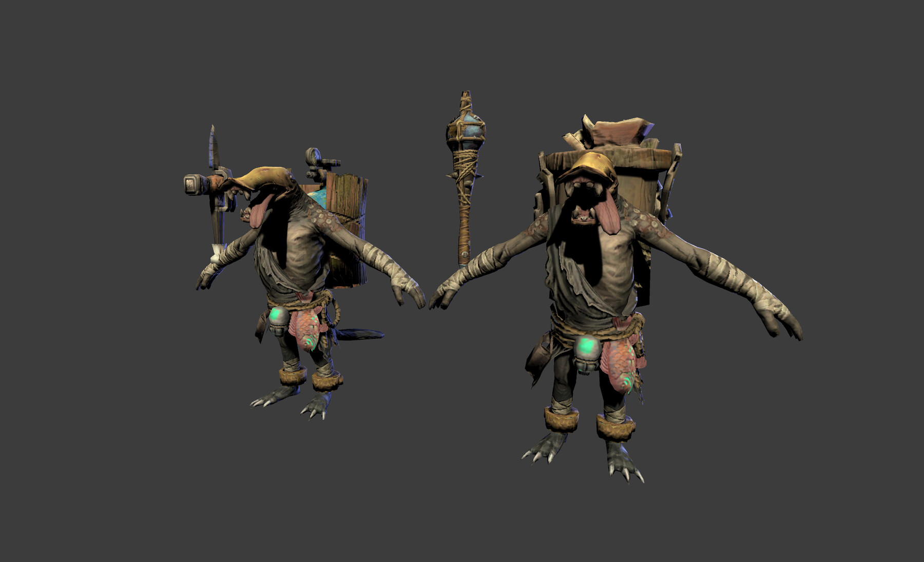 ArtStation - Duck Worker Mutant Alien | Game Assets