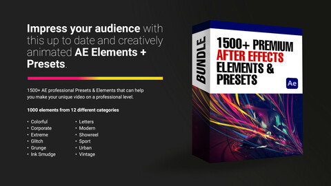 1500+ Premium After Effects Elements & Presets