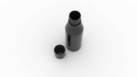 Black Water Bottle Model WB2