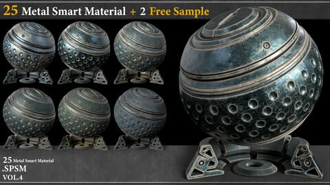25 Metal Smart Material Vol.4 + 2 Free Sample