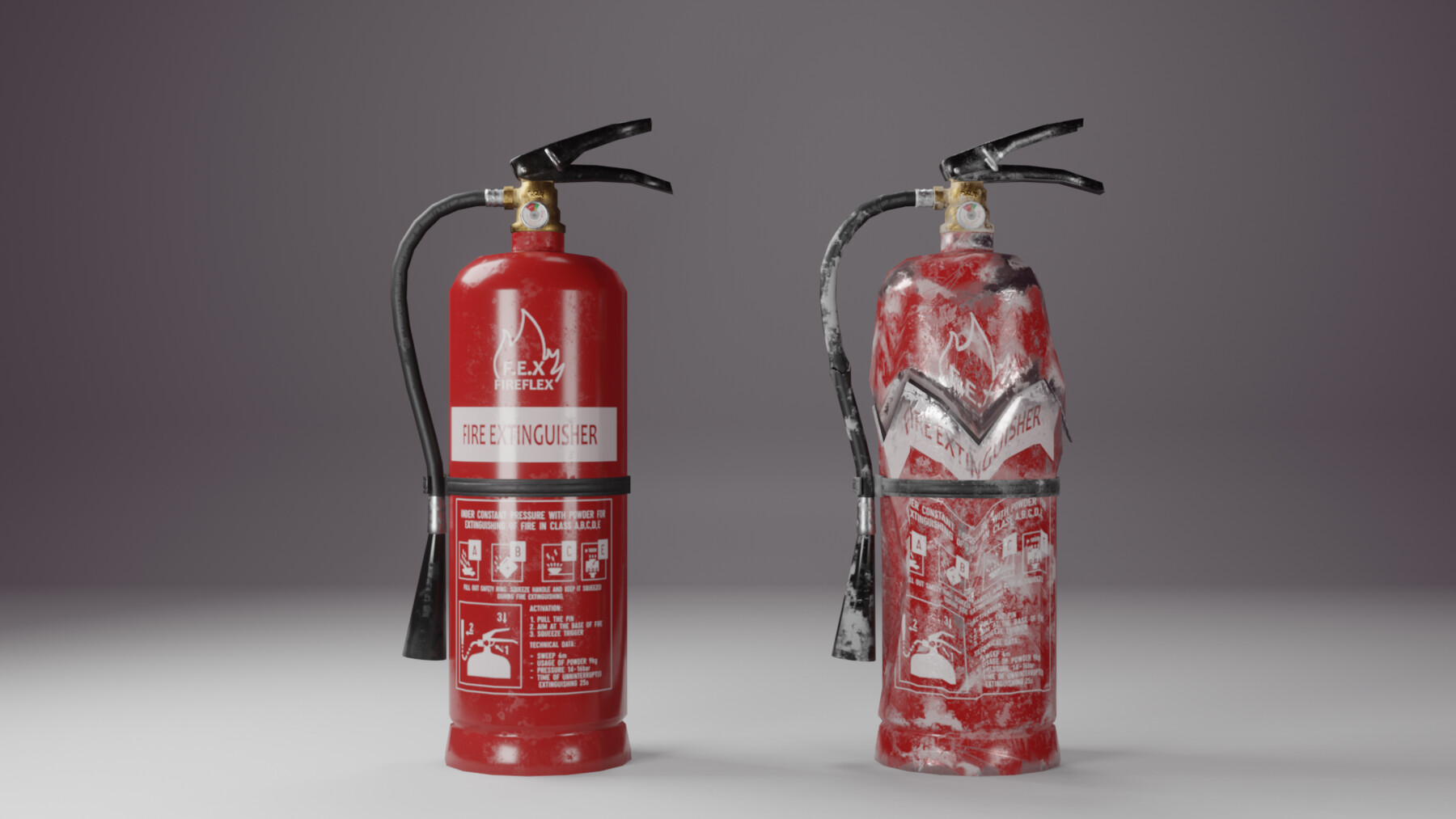 ArtStation - Fire Extinguisher Low Poly with two variants | Resources