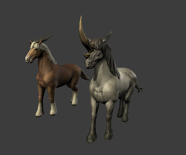 ArtStation Mutant Horse Alien Animal Game Assets