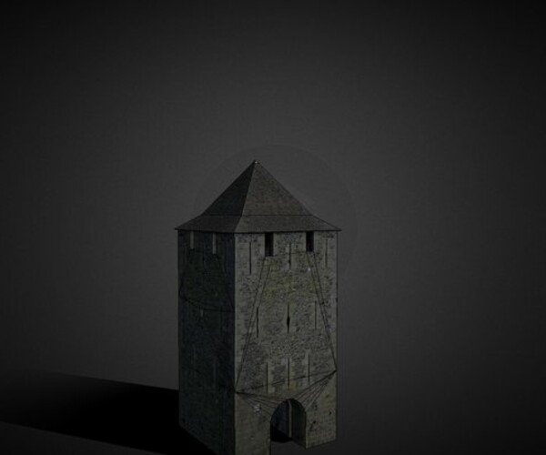 ArtStation Castle Tower Gate Game Assets