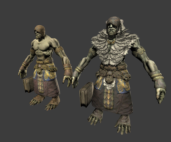 ArtStation - Mutant Orc Wizard | Game Assets