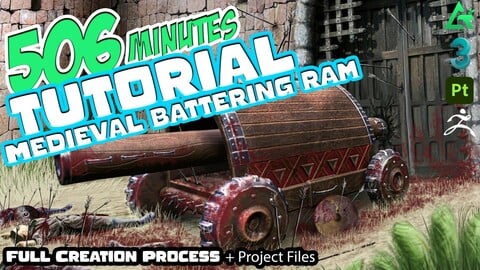 How to create a Stylized medieval battering ram - Full Creation Process + Project Files