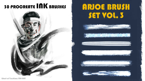 Arjoe Brush Set VOL. 3 INK brushes for PROCREATE