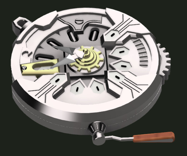 ArtStation Arcane League of Legends Ekko stopwatch 3D model