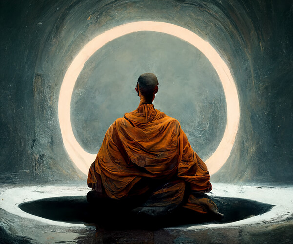 meditation monk wallpaper