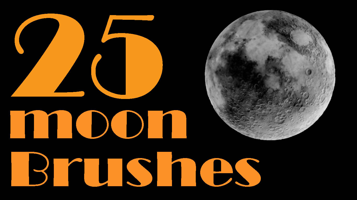 ArtStation 25 MoonBrushes For and Procreate Brushes