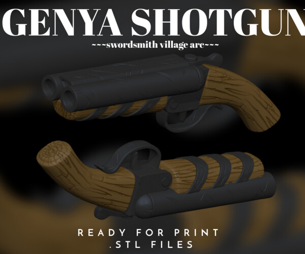 ArtStation - Demon Slayer Genya short shotgun from smordsmith village ...