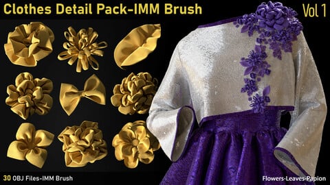 Clothes Details Pack-IMM Brush-vol1