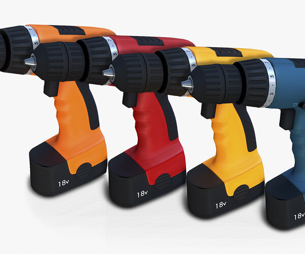ArtStation Cordless Drill Game Assets