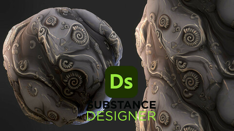 Stylized Ancient Fossil - Substance 3D Designer