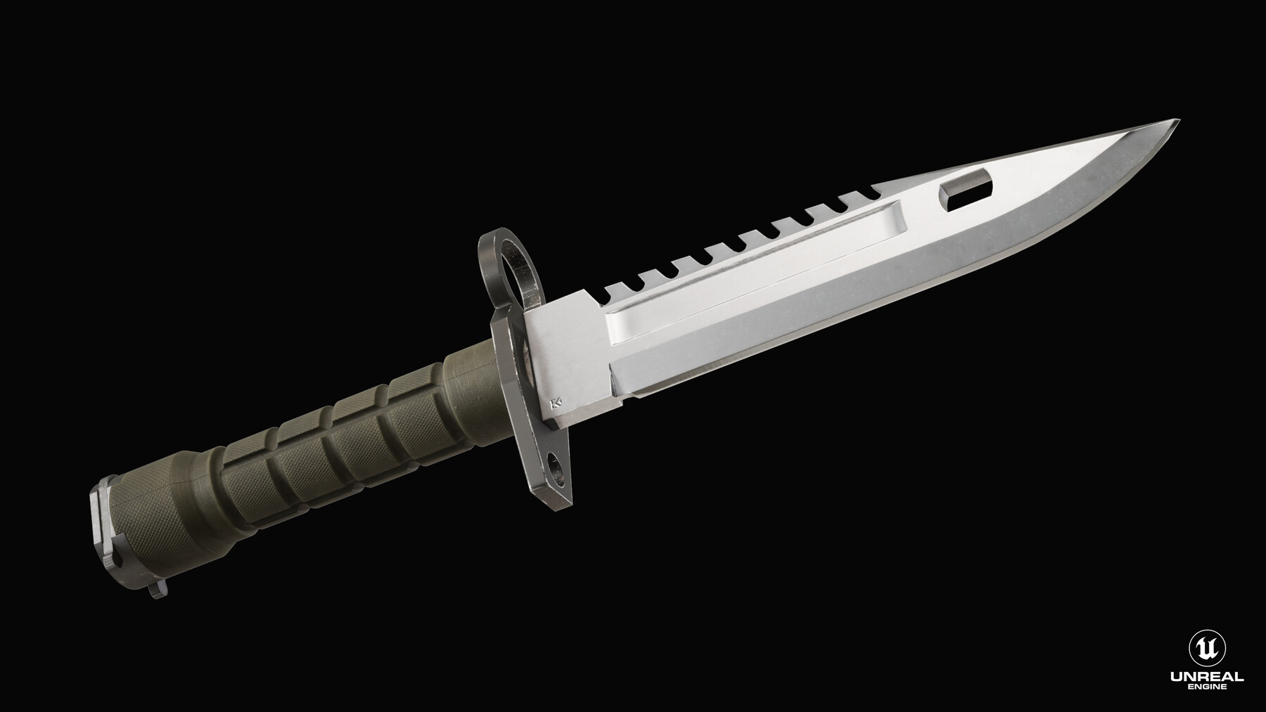 Artstation M9 Bayonet Knife Gamereadyue5 Game Assets