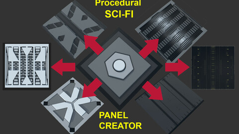 Procedural Sci-Fi Panel Creator