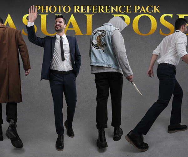ArtStation - A Casual Poses Photo Reference Pack For Artists 932 JPEGs ...