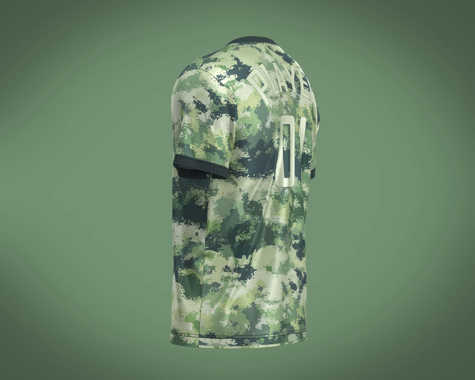 ArtStation - Soccer Green Jersey Player-01 | Resources