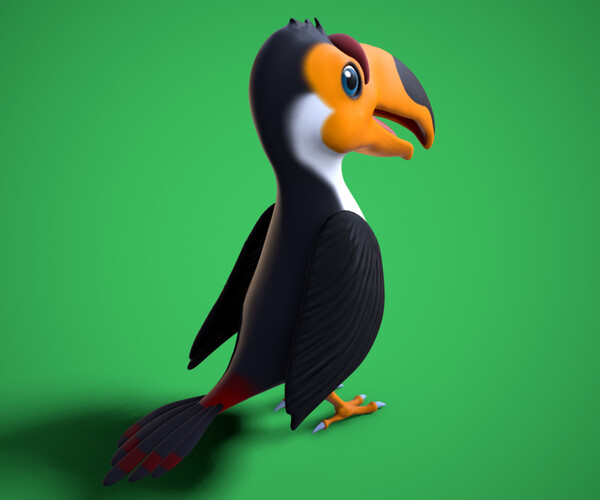 ArtStation - cartoon toucan | Game Assets