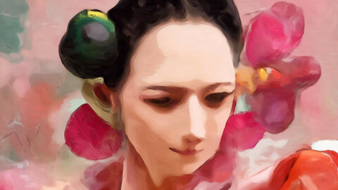 Portrait of a Japanese Geisha