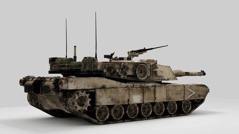 M1A1 Abrams  (ALL OBJECTS ARE DETACHABLE)