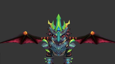 Q version of armour of dragon battle royal dragon monster