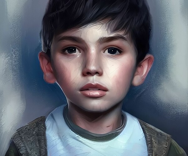 ArtStation - A portrait of a young boy child | Artworks