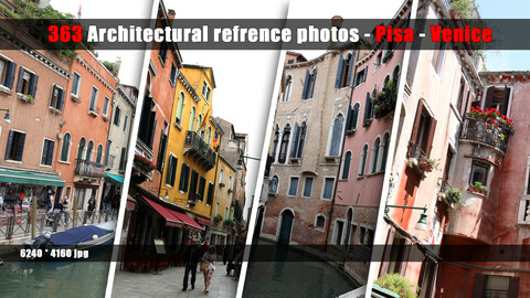 363 Architectural reference photo - pisa - venice - vol 02