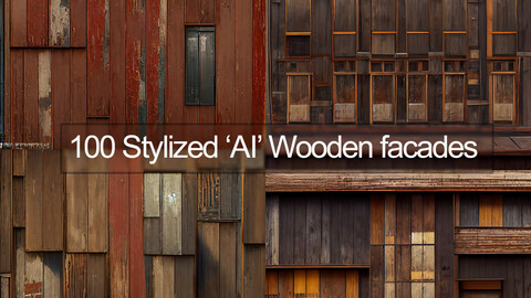 100 Stylized Wooden Facades