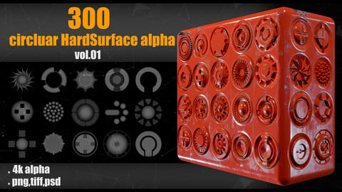 300 Circluar Hardsurface Alpha_vol01