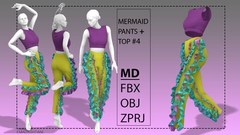 Mermaid Pants + Top #4